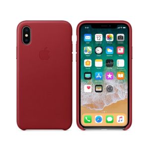 Apple Leather Case For iPhone X/XS - Red