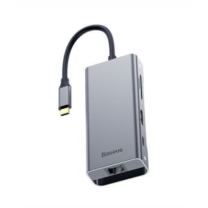 Baseus Square Desk Type-C Multi-Functional HUB Gray (CATXF-0G)