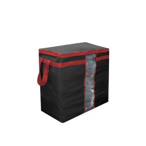 Araaish Stripe Design Storage Bag large-Black