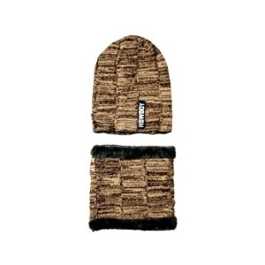 King Hat & Caps Winter Cap With Neck Warmer Scarf For Unisex (0661)