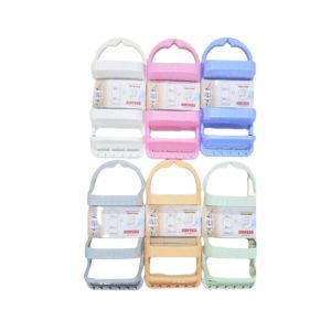 Easy Shop Plasitc Shower Caddy Wall Storage Organizer For Bathroom-Pink