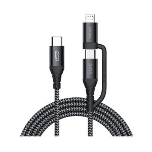 ESR 2-in-1 Micro USB And USB-C Charging Cable