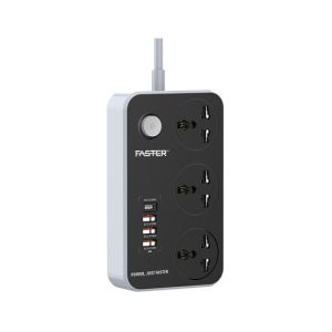 Faster Power Strip Extension with PD+3 QC3.0 USB Ports (FUS-640)