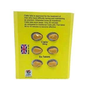 Jalandhar Traders Cialis 20mg Delay Timing Tablet For Men 6 Tablets (UK)