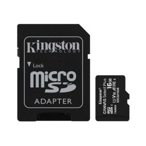 Kingston Canvas Select Plus 16GB Micro SD Card with SD Adopter (SDCS2/16GB)