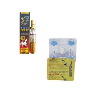 Knight Rider Erection Delay Spray Vega Tablets For Men