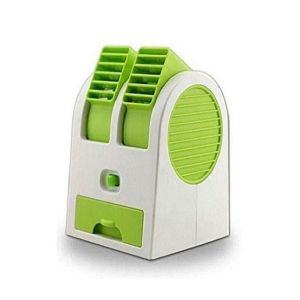 NJ Store USB Battery Mini Turbine Dual Purpose Fan Green (0001)