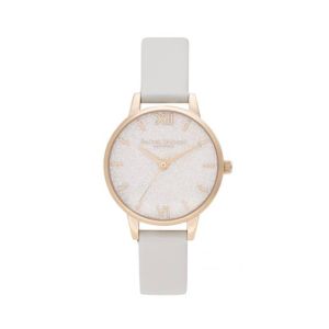 Olivia Burton Glitter Dial Vegan Blush Women's Watch Grey (OB16GD50)