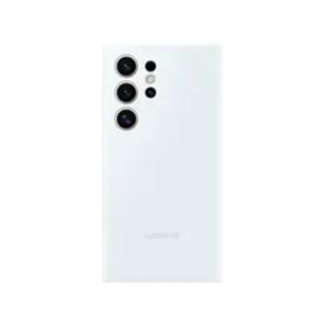 Samsung Silicone Case For Galaxy S24 Ultra-White