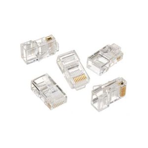 ShopEasy Gold Plated Network Cat6 Modular Plug 100Pcs (QS6016S)