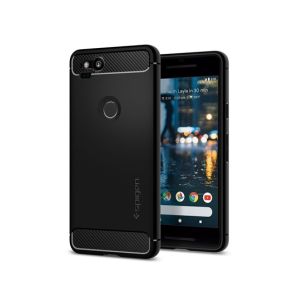Spigen Rugged Armor Black Case For Google Pixel 2