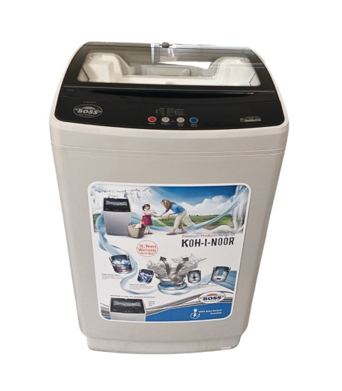 iShopping - Boss Extreme Wash Dumping Door Glass Fully Automatic Washing Machine 14kg Grey (KE-AWM-12500)