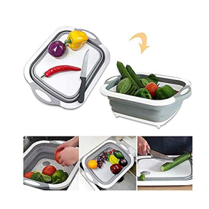 Ferozi Traders 3In1 Silicone Washing Drain Tub For Kitchen