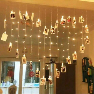 Muzamil Store Led String Light 20 Clips Photo Card Wall Clip