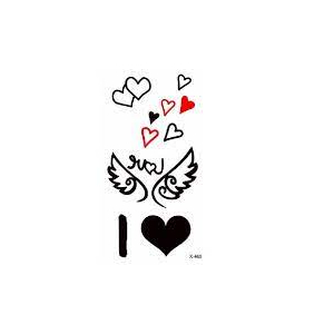 Ferozi Traders Love Pattern Temporary Tattoo Sticker