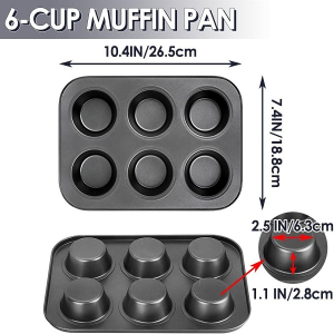 Promax Cupcake Baking Tray - 6pcs
