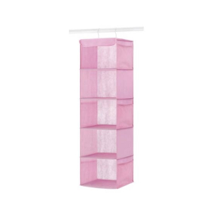 Sasti Market 6 Layer Closet Organizer Pink