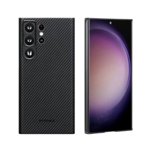 Pitaka Carbon Fiber Magnetic Case For Galaxy S23 Ultra Black / Grey Twill 600D (AMT-6234)