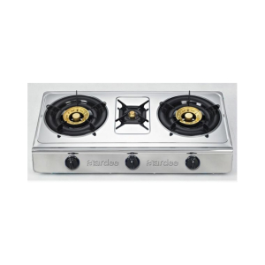Aardee 3 Burner Gas Stove Stainless Steel (ARGS-3SS)