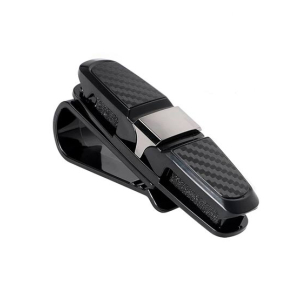 Muzamil Store Portable Sunglasses and Card Clamp Holder For Car