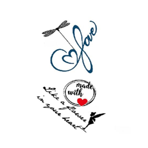 Muzamil Store English Letter Transient Tattoo Sticker