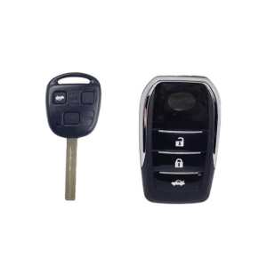 Muzamil Store Modified Flip Car Key Shell Case 3 Button For Car