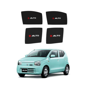 Muzamil Store Sun Windows Shades With Logo Suzuki Alto (2017 to 2023)