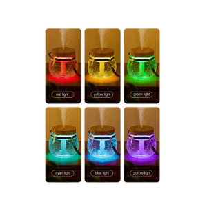 Muzamil Store Ice Glass Aroma Air Humidifier