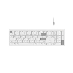 A4Tech Bloody Bluetooth and Wireless Rechargeable Keyboard (FBX55C)-White