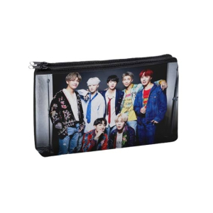 Traverse BTS Army Digitally Printed 2 Zipper Pencil Pouch (1055)
