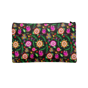 Traverse Floral Design Digitally Printed Pencil Pouch For Girls (T904)