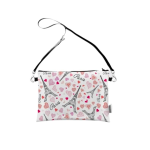 Traverse Paris Heart Printed Shoulder Strap Women's Bag (T489)
