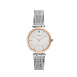Anne Klein Bangle Women's Watch White Gold (AK/3565SVRT)