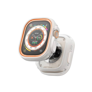 Elago Duo Case For Apple Watch Ultra 49mm Transparent / Orange (AMT-6345)