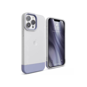 Elago Glide Armor Shockproof Case For iPhone 13 Pro Max Clear/Purple (AMT-6354)