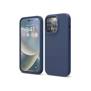 Elago Liquid Silicon Shockproof Case For iPhone 14 Pro Max Jean Indigo (AMT-6737)