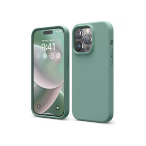 Elago Liquid Silicon Shockproof Case For iPhone 14 Pro Max Midnight Green (AMT-6745)