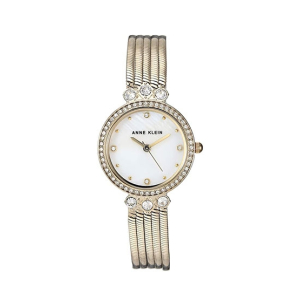 Anne Klein Swarovski Crystal Watch For Women Gold (AK/3202GBST)