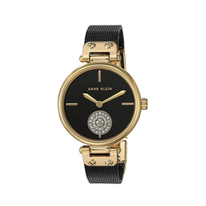 Anne Klein Swarovski Crystal Women's Watch Black (AK/3001BKBK)
