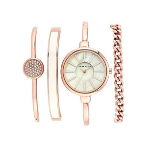 Anne Klein Swarovski Crystal Women's Watch Rose Gold (AK/1470RGST)