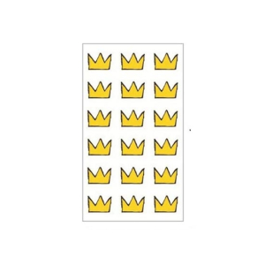 M.Mart 3d Crown Cartoon Design Temporary Tattoo Sticker