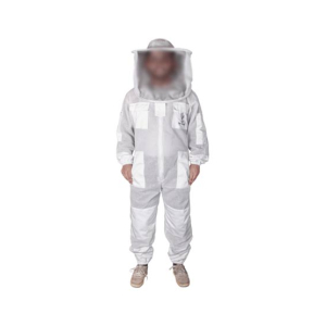 Toor Traders 3 Layers Ventilated Bee Keeping Suit With Round Veil Hat