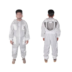 Toor Traders 3 Layers Ventilated Bee Keeping Suit With Fencing Veil Hat