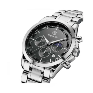 Benyar Chronograph Exclusive Men's Watch Silver (BY-1200)