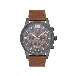 Bigotti Analog Leather Men's Watch Brown (BG.1.10116-4)