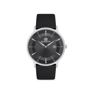 Bigotti Milano Leather Men's Watch Black (BG.1.10123-2)