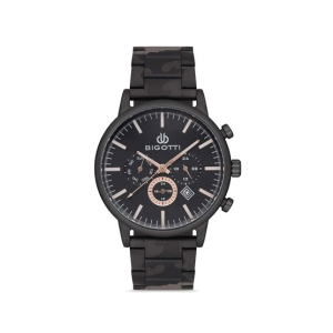 Bigotti Analog Stainless Steel Men's Watch Black (BG.1.10135-6)
