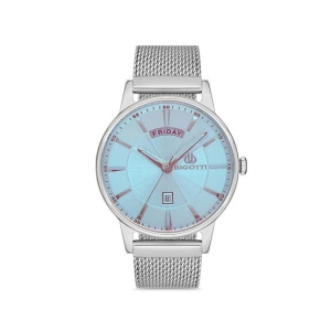 Bigotti Stainless Steel Men's Watch Silver (BG.1.10161-1)