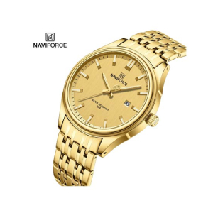 Naviforce Date Edition Watch For Men Golden (NF-8039G-6)