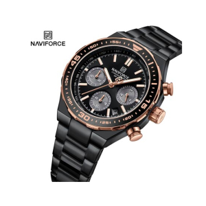 Naviforce Chrono Pioneer Watch For Men Black (Nf-8049-1)